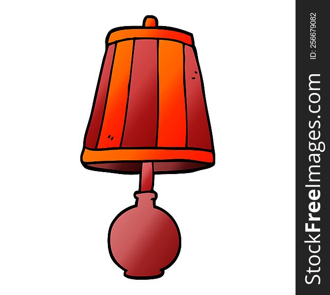 cartoon doodle table lamp