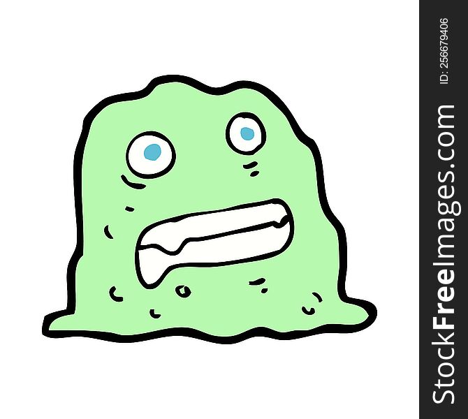 cartoon slime creature