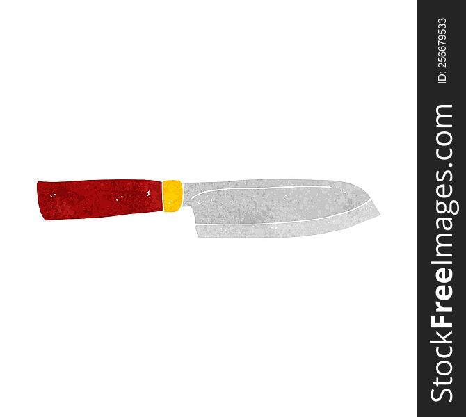 cartoon kitchen knife