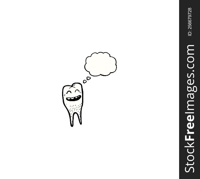 cartoon grinning tooth