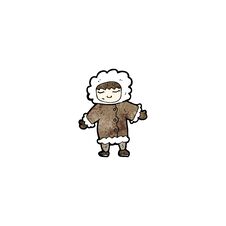 Cartoon Man In Winter Fur Coat Royalty Free Stock Photography Cartoon Man In Winter Fur Coat Royalty Free Stock Photography