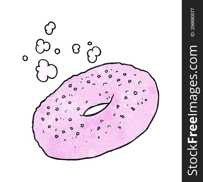 Textured Cartoon Bagel