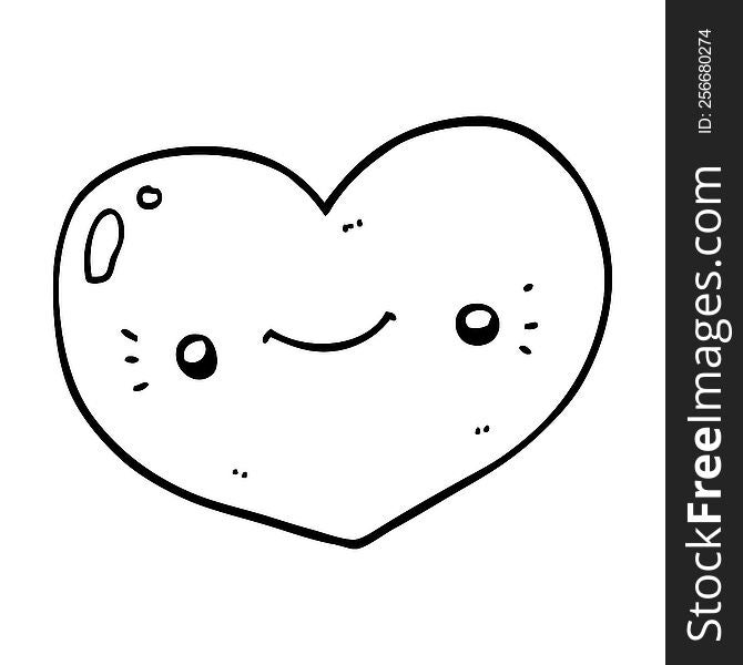 Heart Cartoon Character