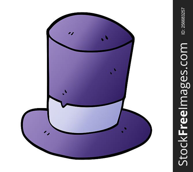 Cartoon Doodle Top Hat