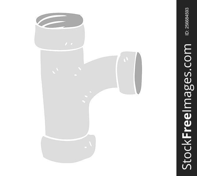 flat color illustration of pipe. flat color illustration of pipe