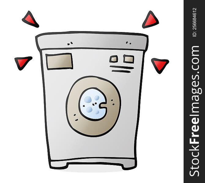 cartoon washing machine