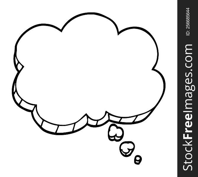line drawing cartoon expression bubble