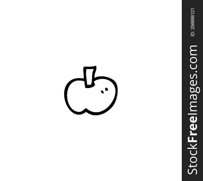 cartoon apple symbol