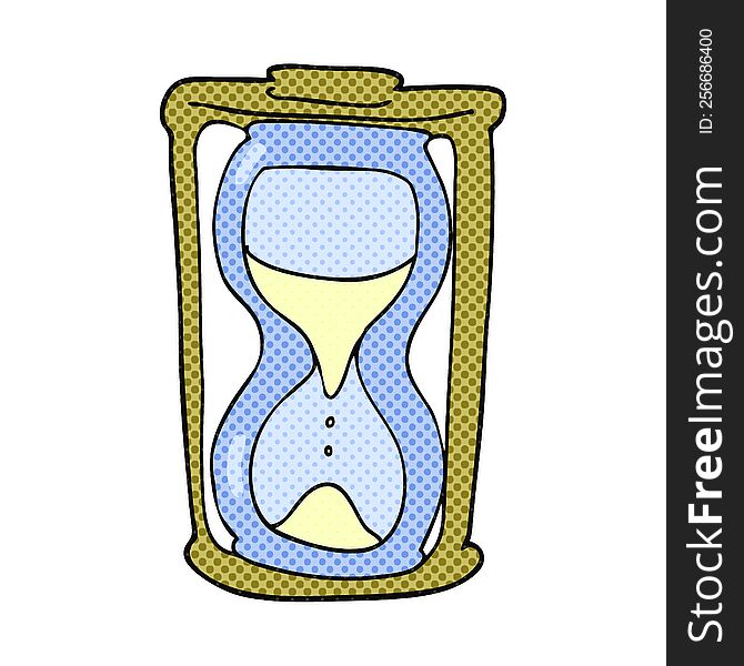 cartoon hourglass