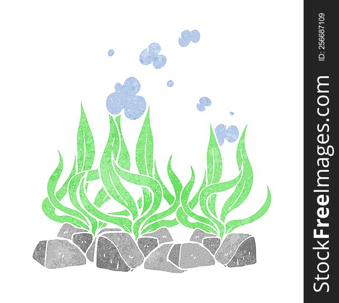 Retro Cartoon Seaweed