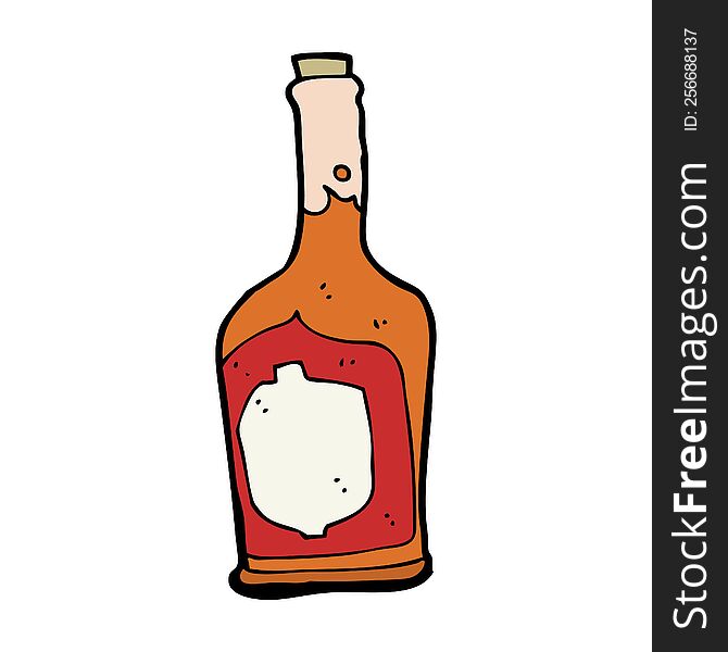 Cartoon Bottle Of Rum