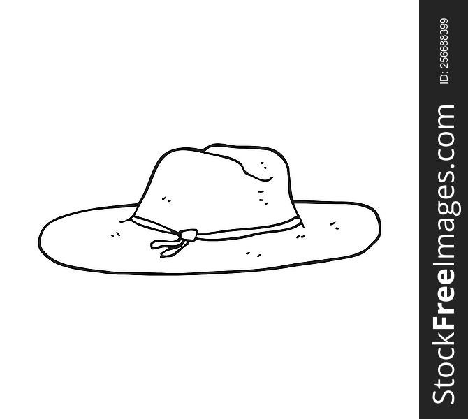 Black And White Cartoon Hat
