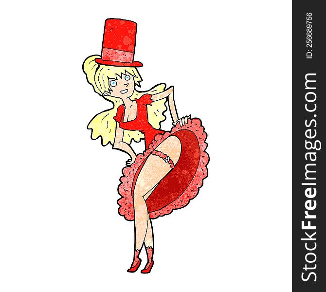 Cartoon Dancer Woman