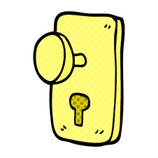 Free Cartoon Doodle Door Handle Stock Photos - 256697613