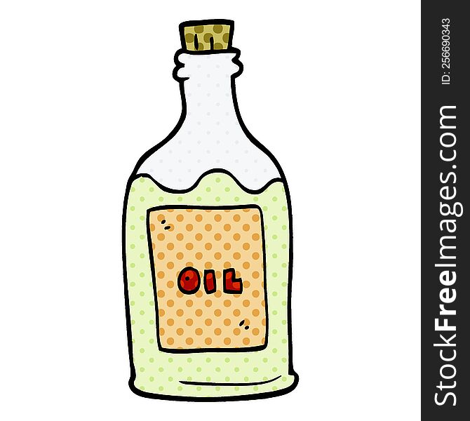 Cartoon Doodle Olive Oil