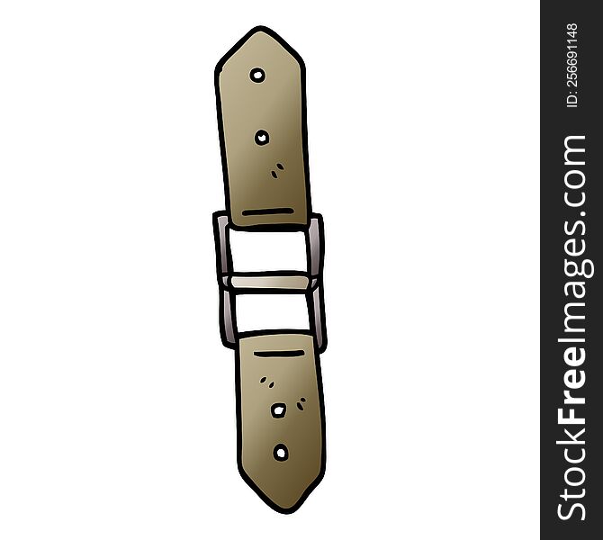 vector gradient illustration cartoon leather strap