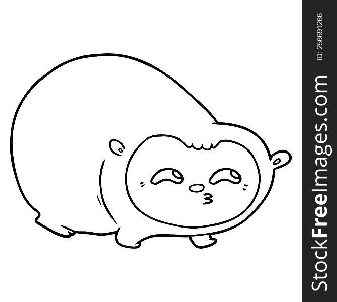 cartoon wombat. cartoon wombat
