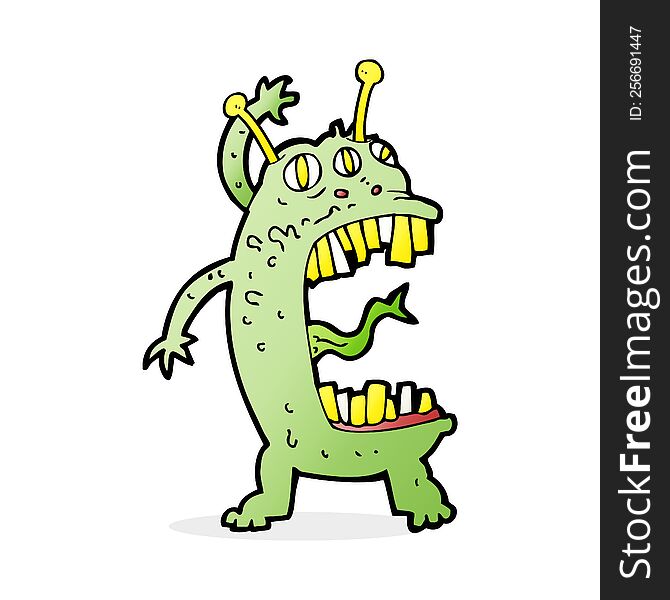 Cartoon Crazy Monster