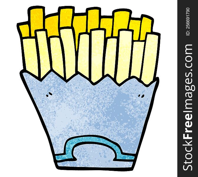 Cartoon Doodle French Fries