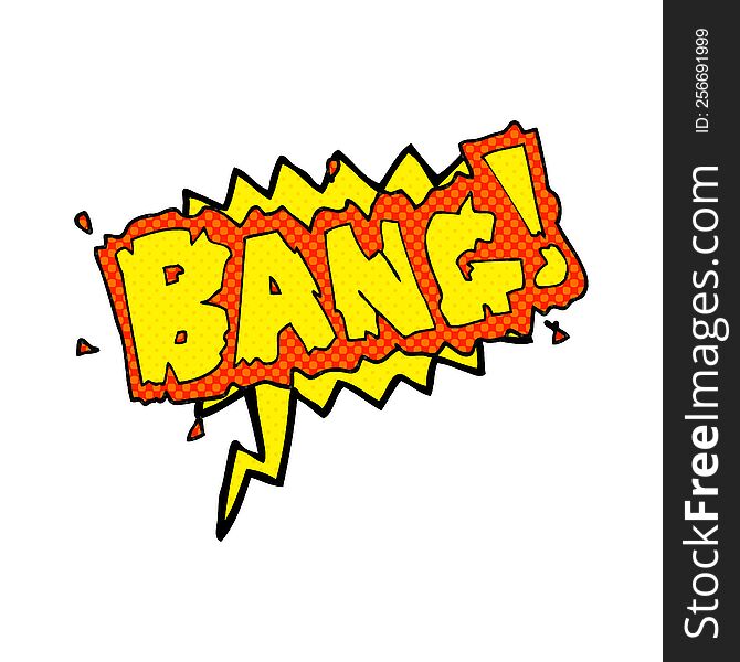 Comic Book Speech Bubble Cartoon Bang Symbol