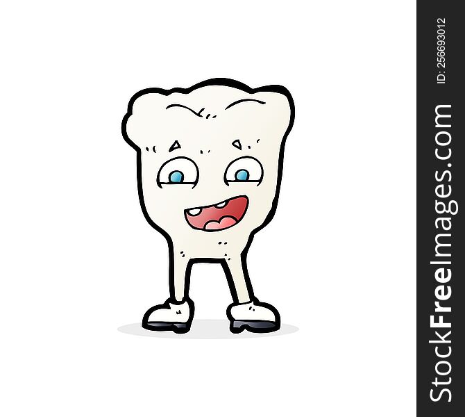 cartoon happy tooth