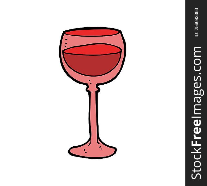 cartoon wine glass