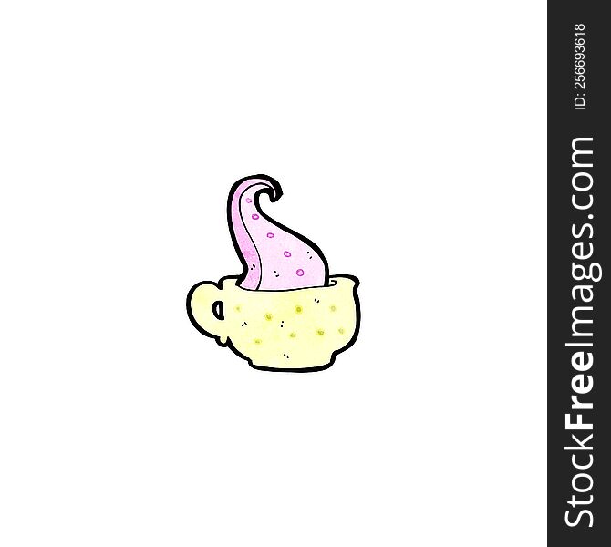 Teacup Tentacle Cartoon