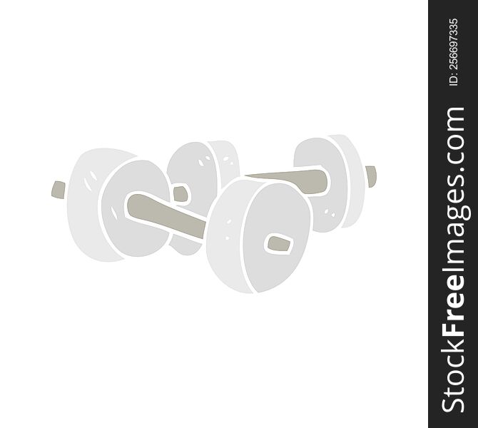 flat color illustration of dumbbells. flat color illustration of dumbbells