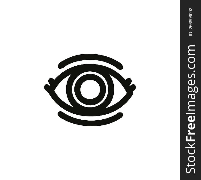 staring eye icon symbol