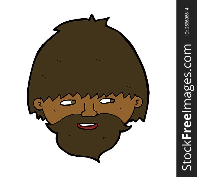 Cartoon Bearded Man