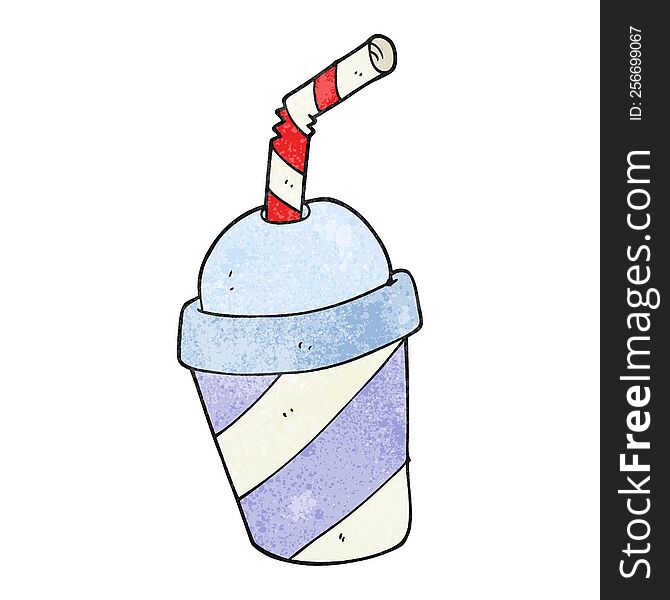 Textured Cartoon Soda Drink Cup