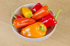 Bowl Of Colorful Sweet Gourmet Peppers Royalty Free Stock Photo Bowl Of Colorful Sweet Gourmet Peppers Royalty Free Stock Photo