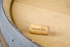 Cork Labelled Organic Wine Royalty Free Stock Photo Cork Labelled Organic Wine Royalty Free Stock Photo