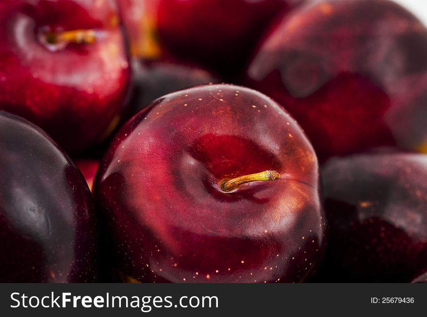 Sweet ripe plums organic fresh. Sweet ripe plums organic fresh