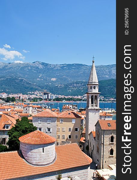 Old town Budva in Montenegro