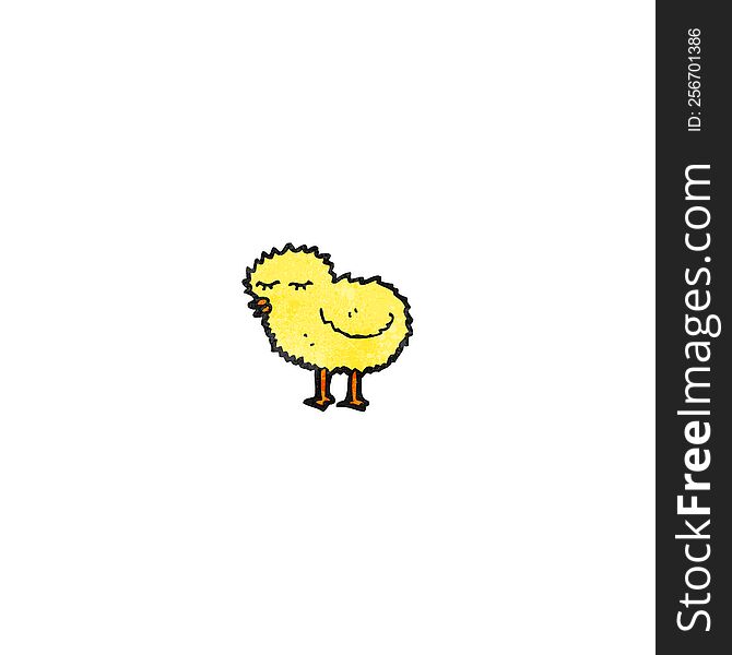 cartoon fluffy chick