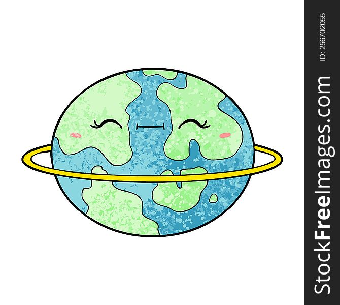 cartoon habitable alien planet. cartoon habitable alien planet