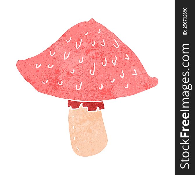 cartoon wild mushroom