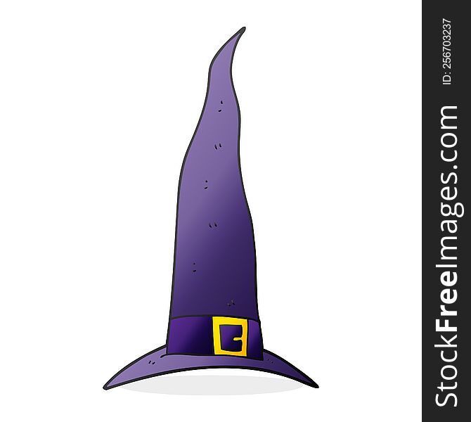 cartoon witch s hat