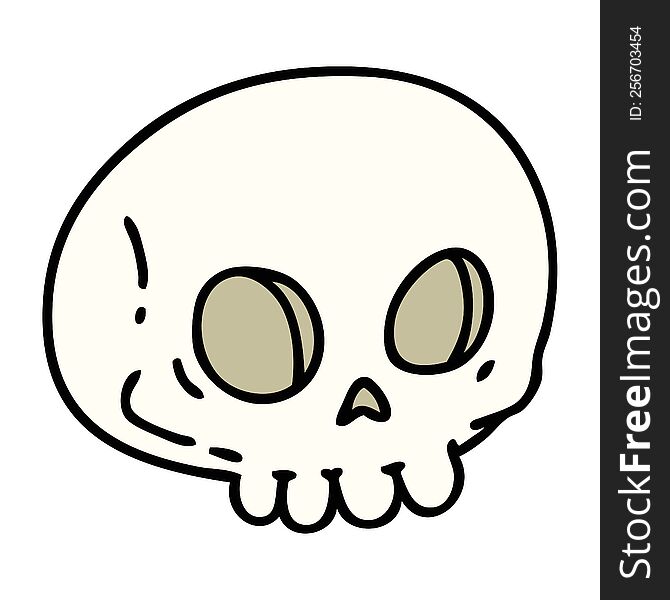 spooky skull