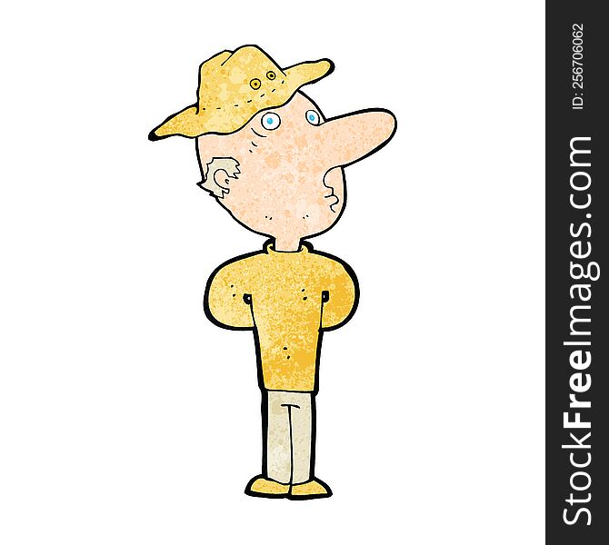 Cartoon Man In Hat