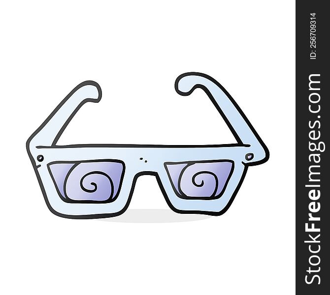 cartoon 3D glasses