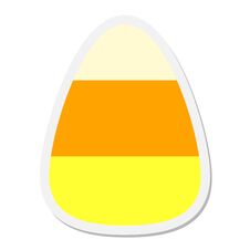 Candy Corn Sticker Royalty Free Stock Image