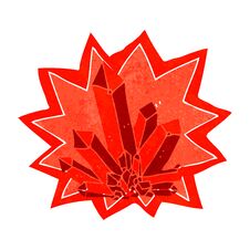 Cartoon Crystals Royalty Free Stock Photo