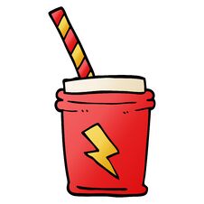 Cartoon Doodle Take Out Drink Royalty Free Stock Photo