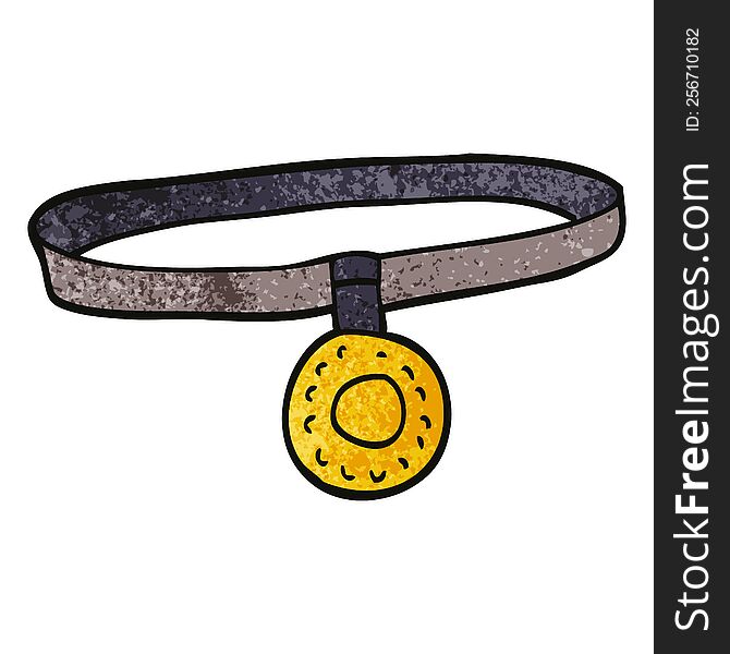 cartoon doodle dog collar