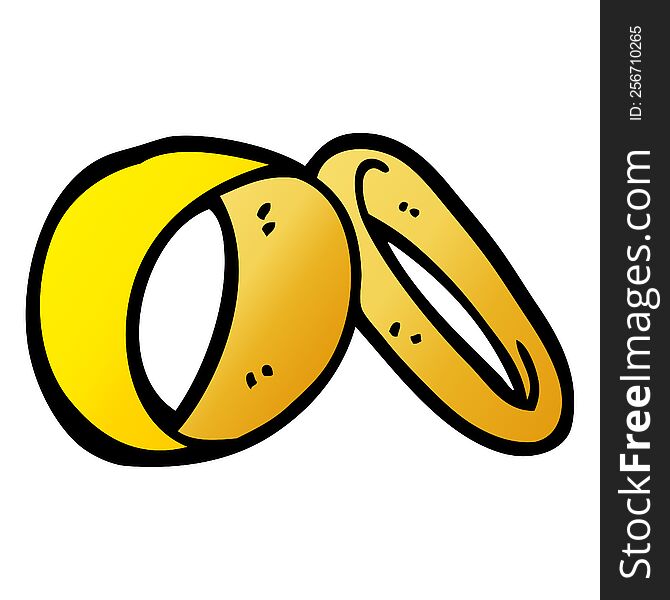 vector gradient illustration cartoon wedding rings