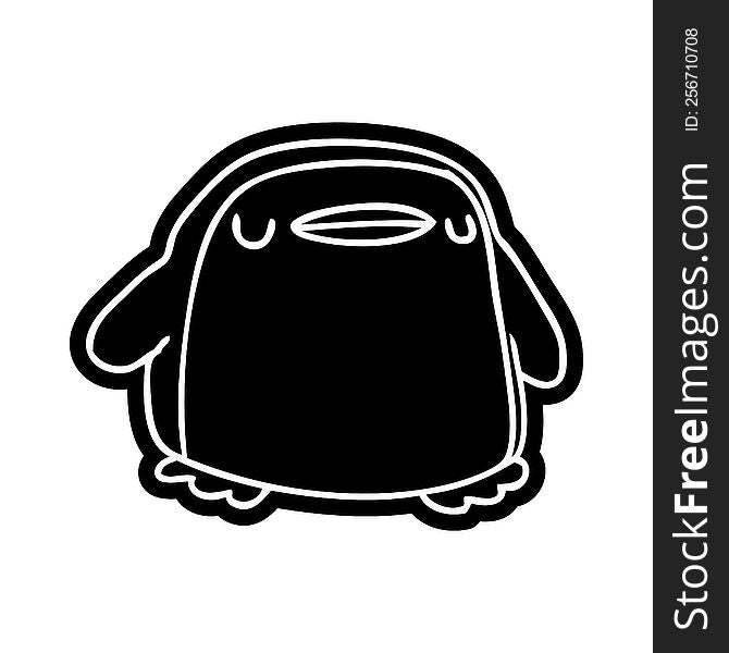 cartoon icon kawaii of a cute penguin