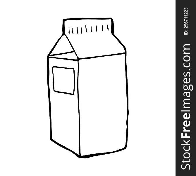 cartoon milk carton