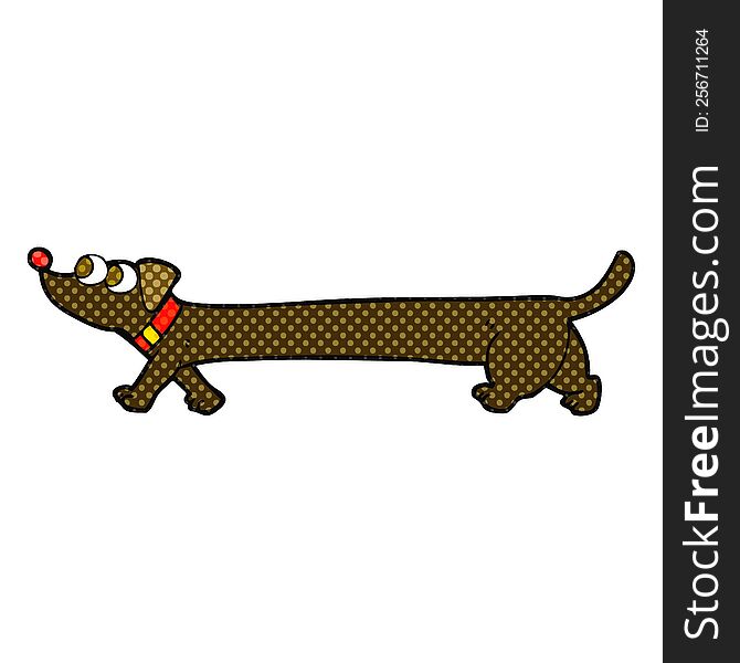 Cartoon Dachshund